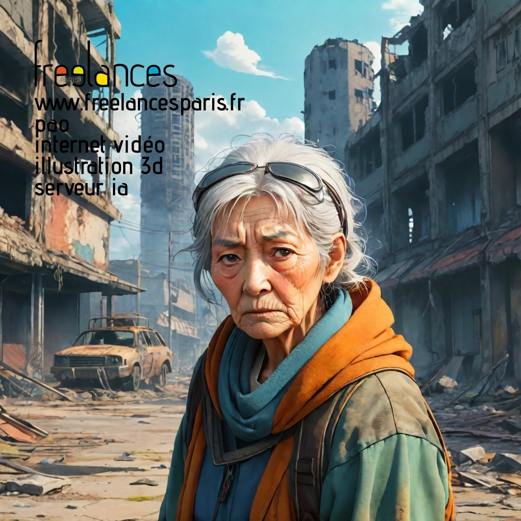 Pao mise en page internet vidéo illustration 3d serveur IA générative AI freelance paris studio de création magazines PSU49PK0